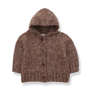 1  IN THE FAMILY DOM TOFFEE CARDIGAN