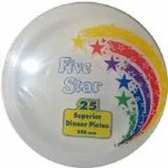 10' Solid Colour Plastic Banquet Plate 25 pk