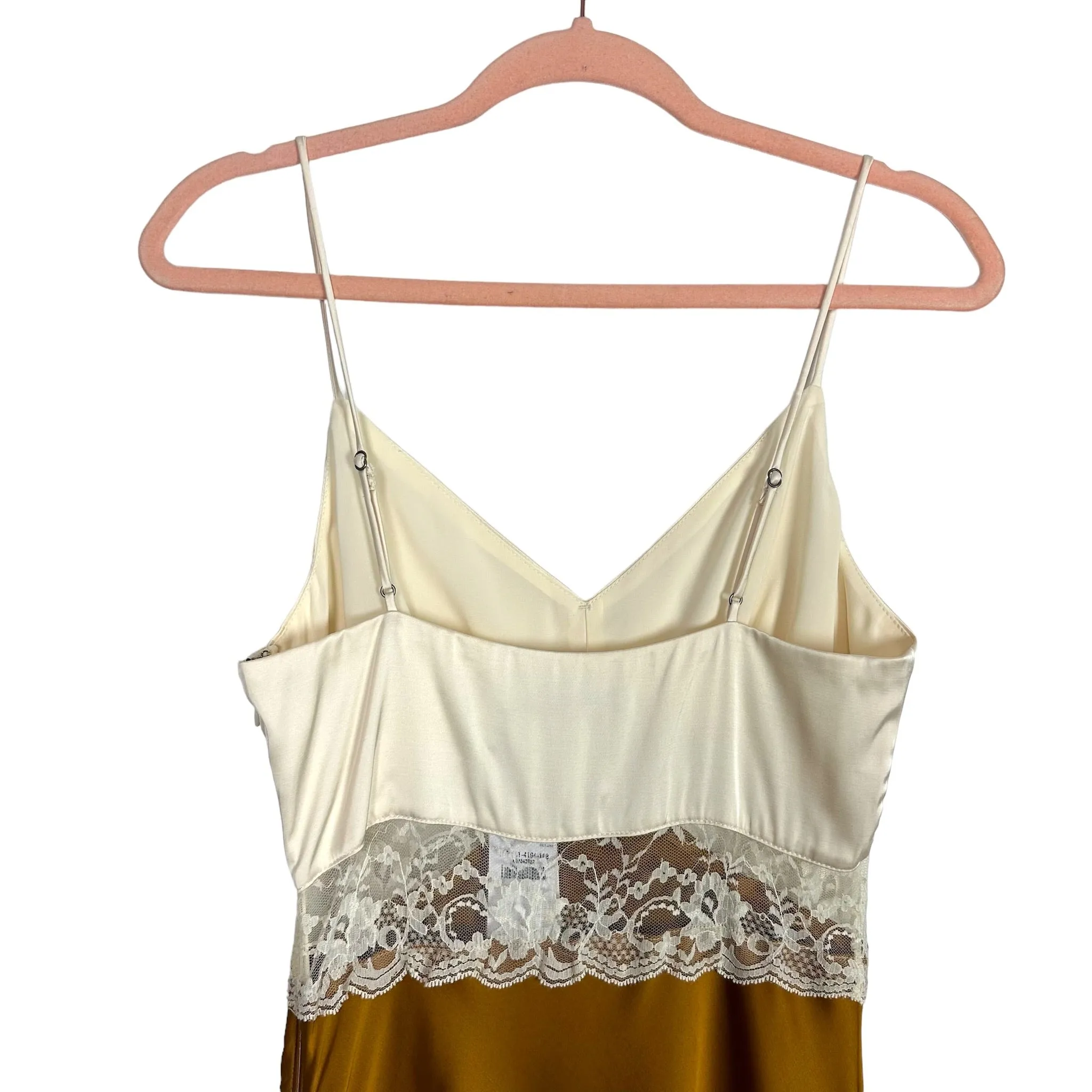 Abercrombie & Fitch Cream Lace Bodice Satin Slip Dress NWT- Size S