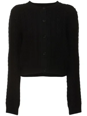 Alberta Ferretti   Wool &amp; cashmere knit cardigan 