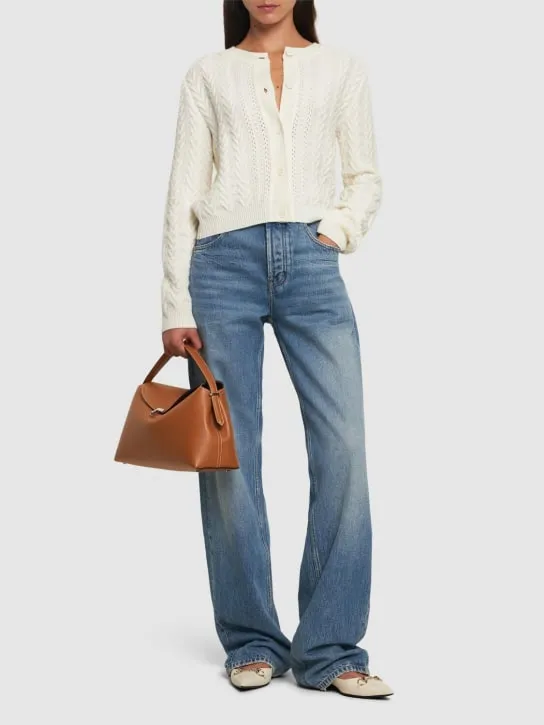 Alberta Ferretti   Wool &amp; cashmere knit cardigan 