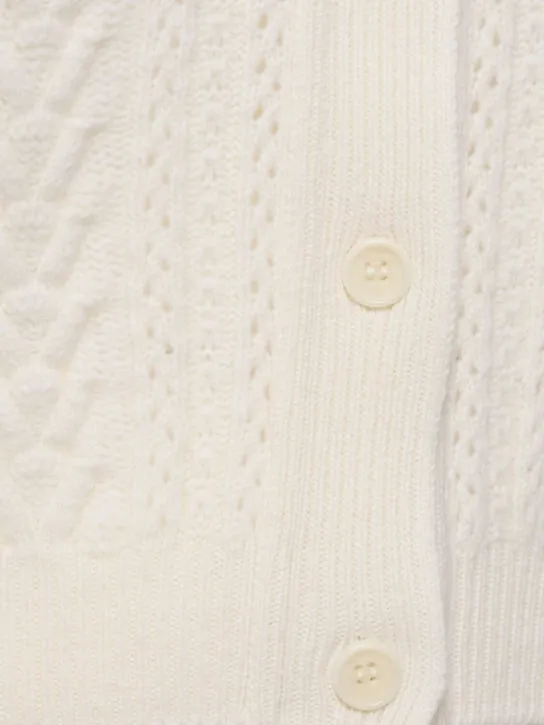 Alberta Ferretti   Wool &amp; cashmere knit cardigan 