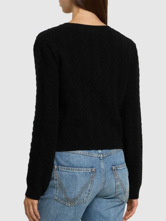 Alberta Ferretti   Wool &amp; cashmere knit cardigan 