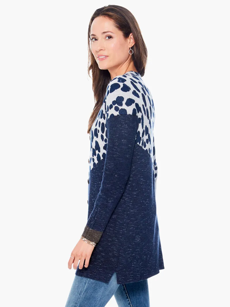 All Together Cardigan in Indigo Multi