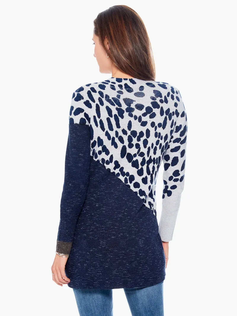 All Together Cardigan in Indigo Multi