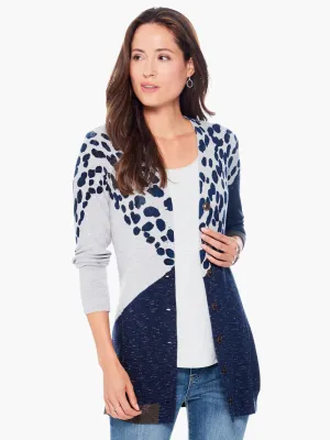 All Together Cardigan in Indigo Multi