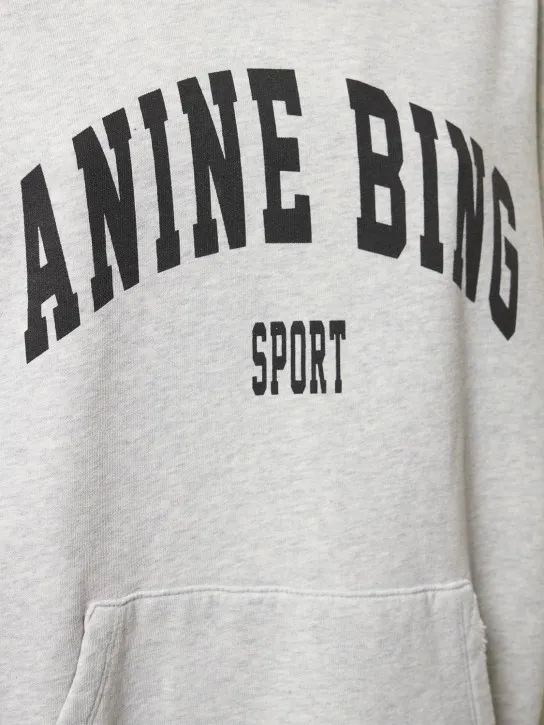 ANINE BING   Harvey logo jersey sweatshirt 