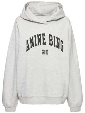 ANINE BING   Harvey logo jersey sweatshirt 
