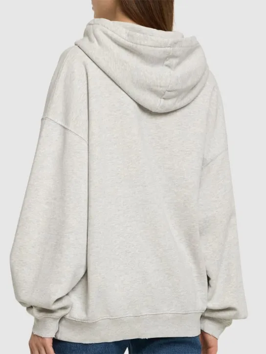 ANINE BING   Harvey logo jersey sweatshirt 