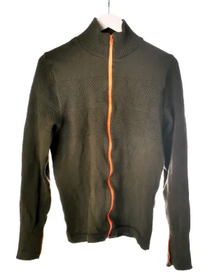 Armygrøn Cardigan i Uld