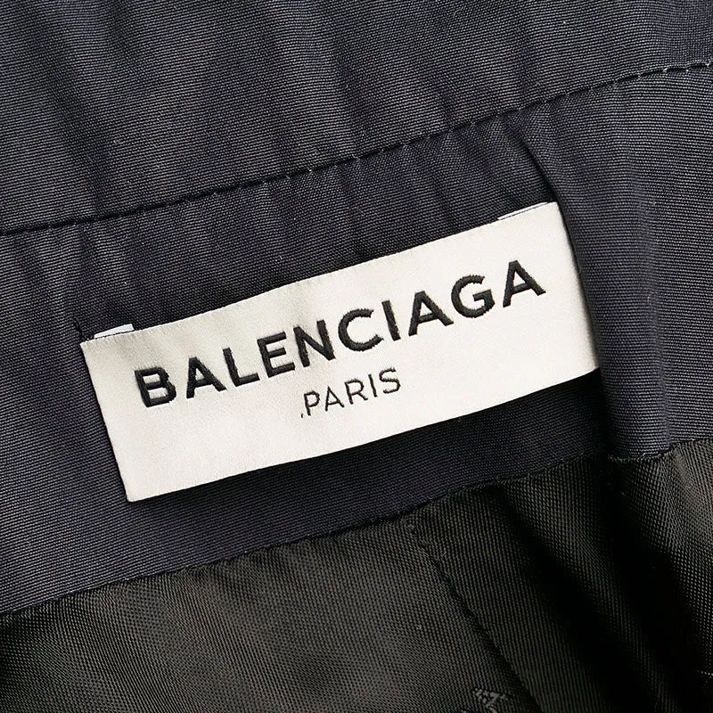 Balenciaga Cotton Trench Coat Navy
