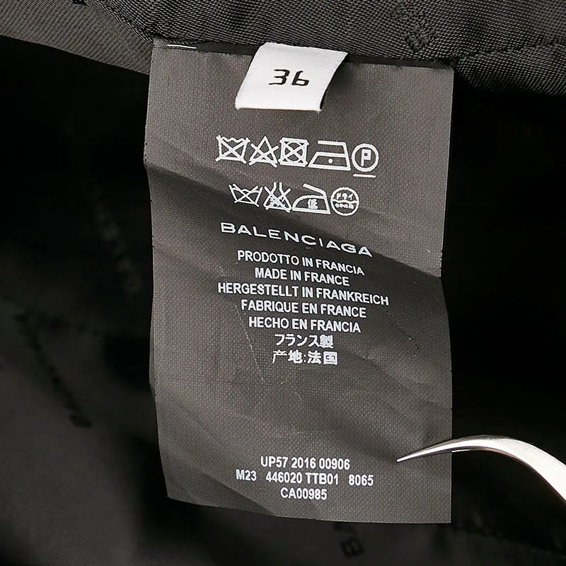Balenciaga Cotton Trench Coat Navy