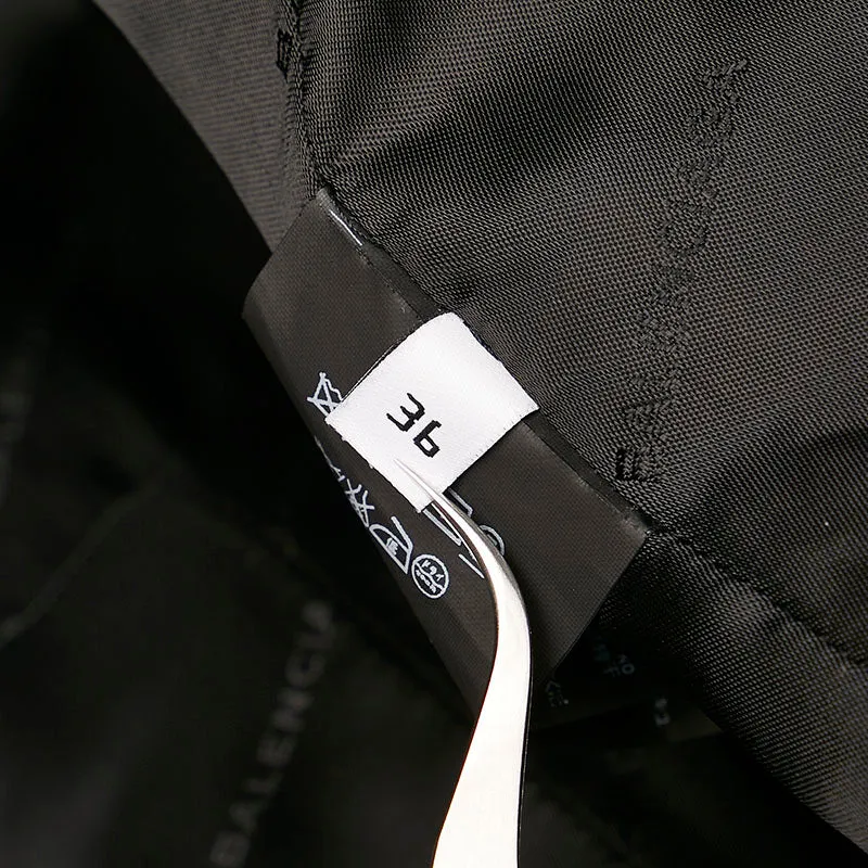 Balenciaga Cotton Trench Coat Navy