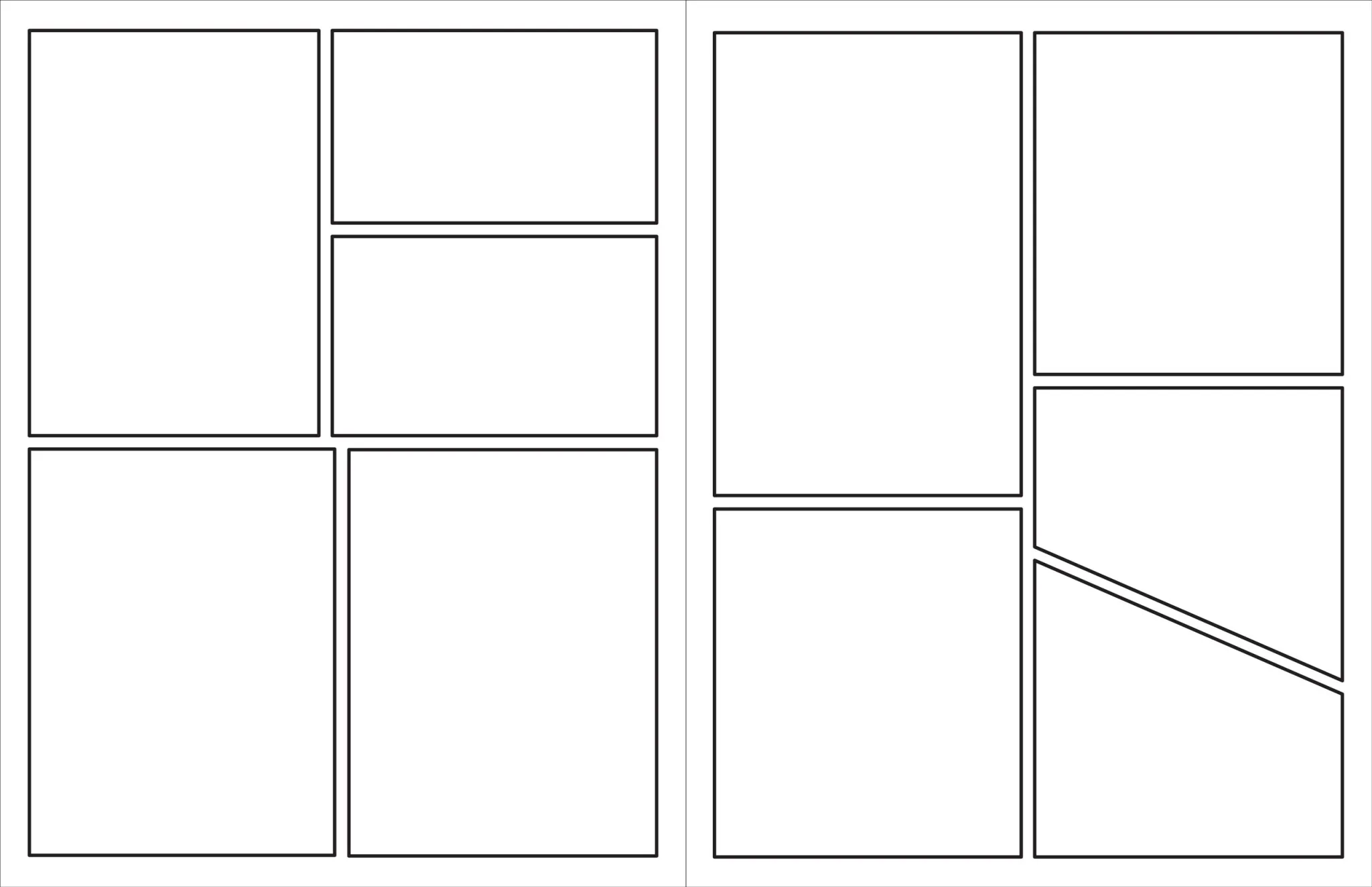 Blank Comic Book (Stencil included)