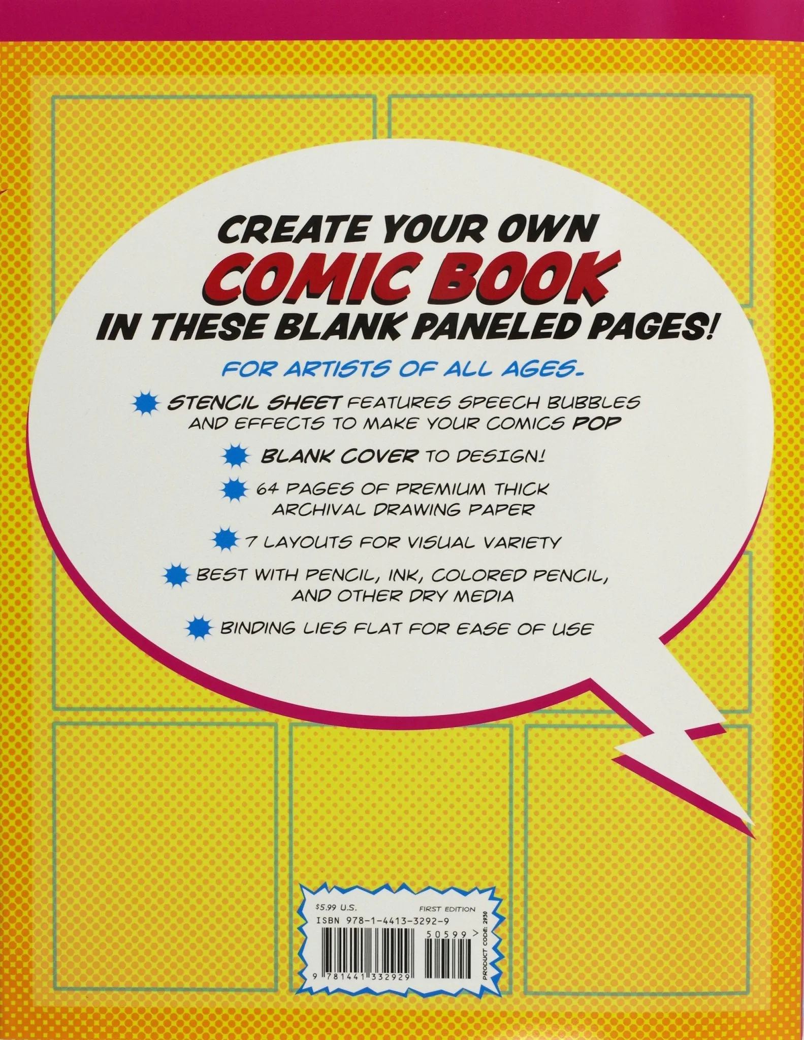 Blank Comic Book (Stencil included)