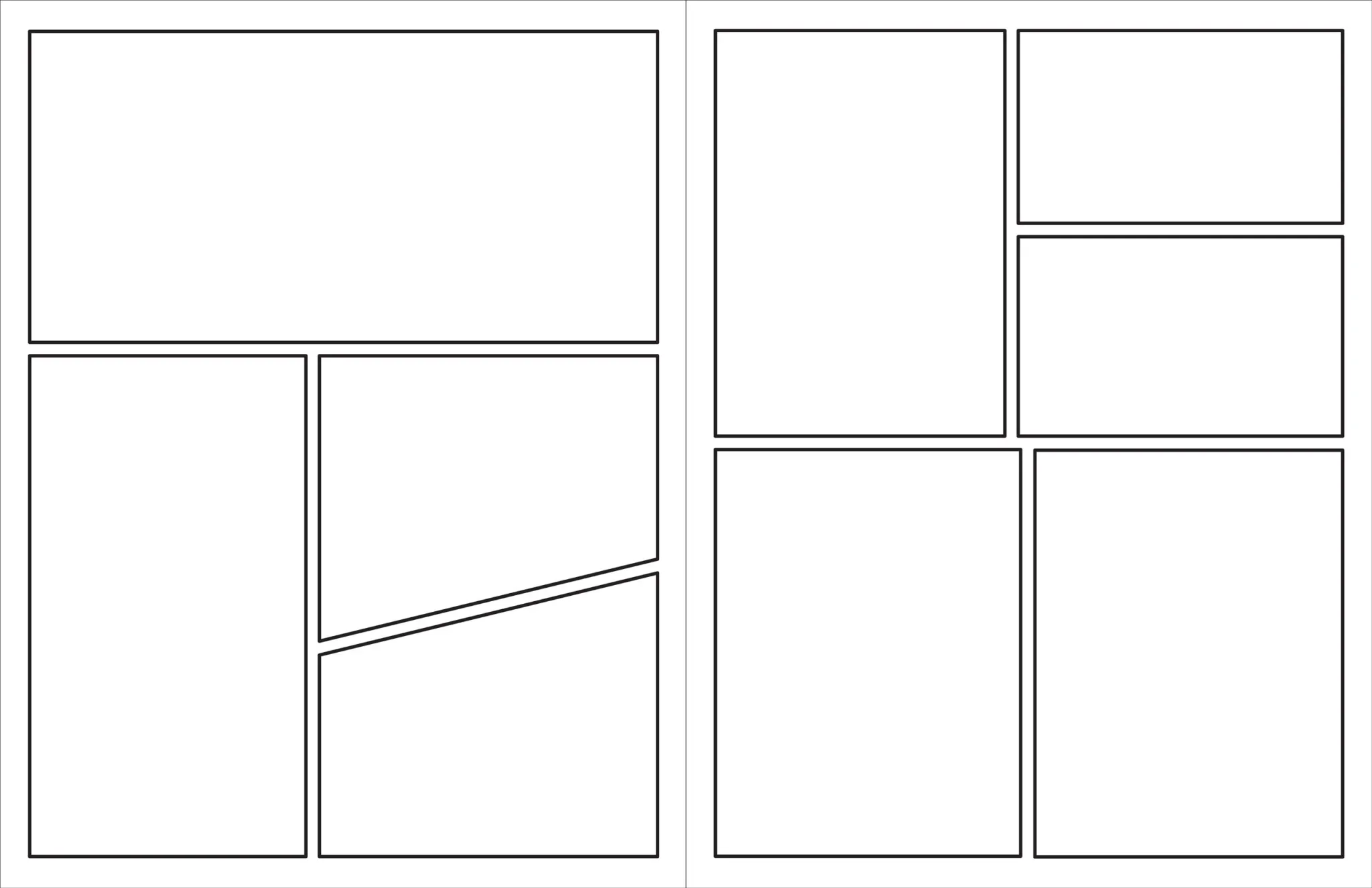 Blank Comic Book (Stencil included)
