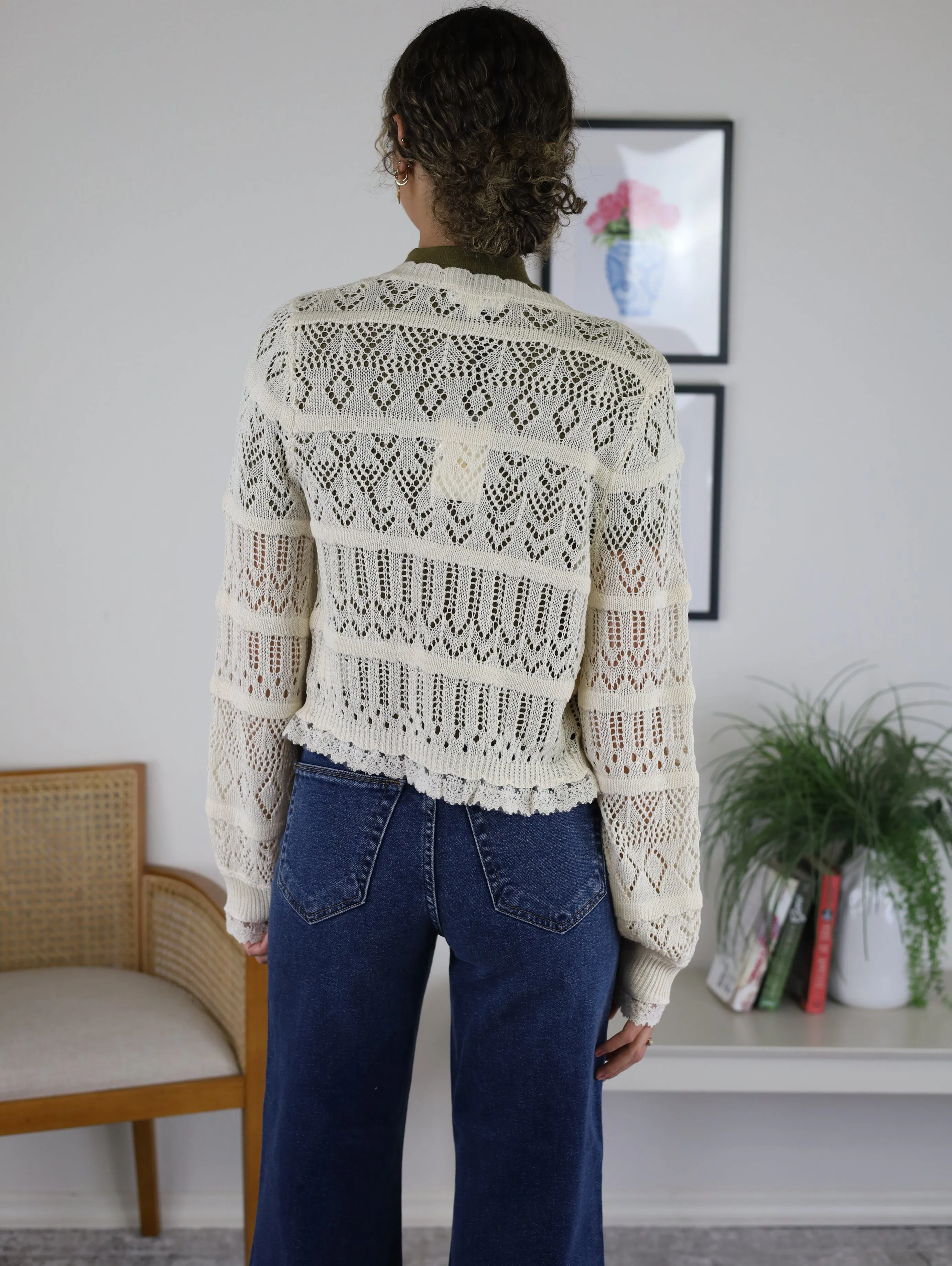 Brice Pointelle Cardigan