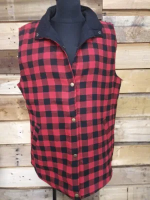 Buffalo Plaid Reversible Vest 10085
