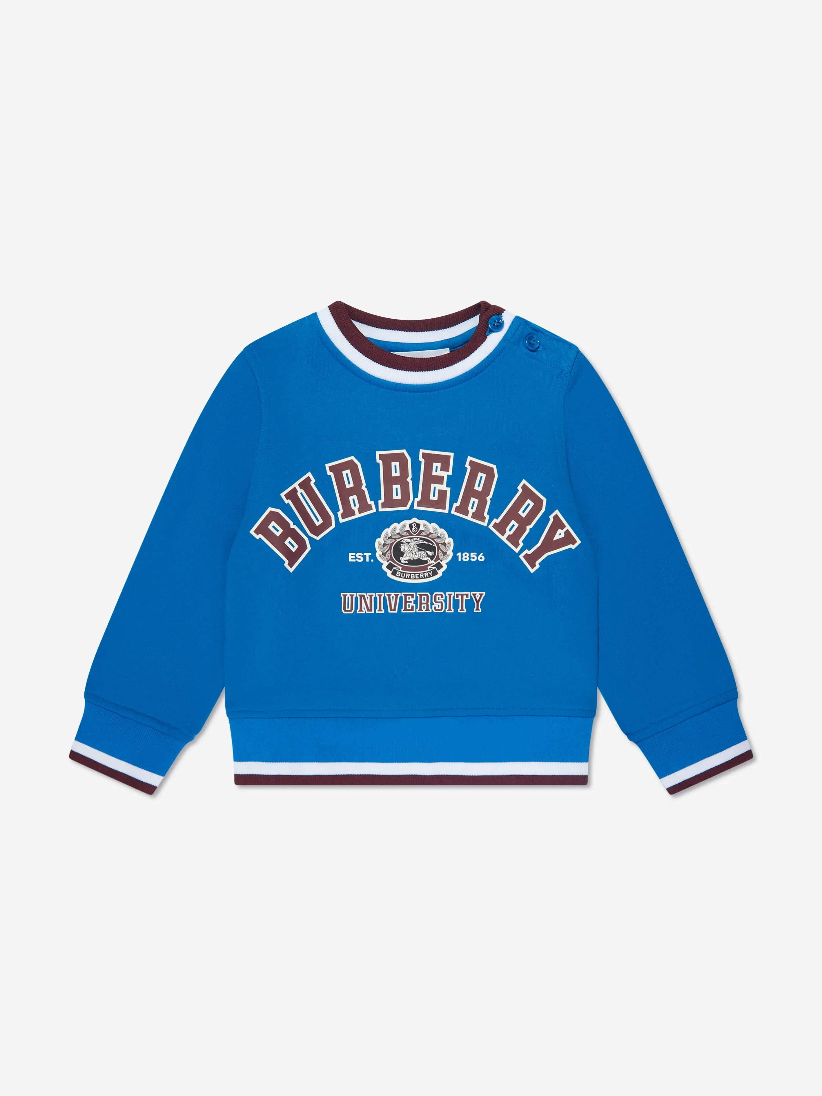 Burberry Baby Boys Mini College Sweatshirt in Blue