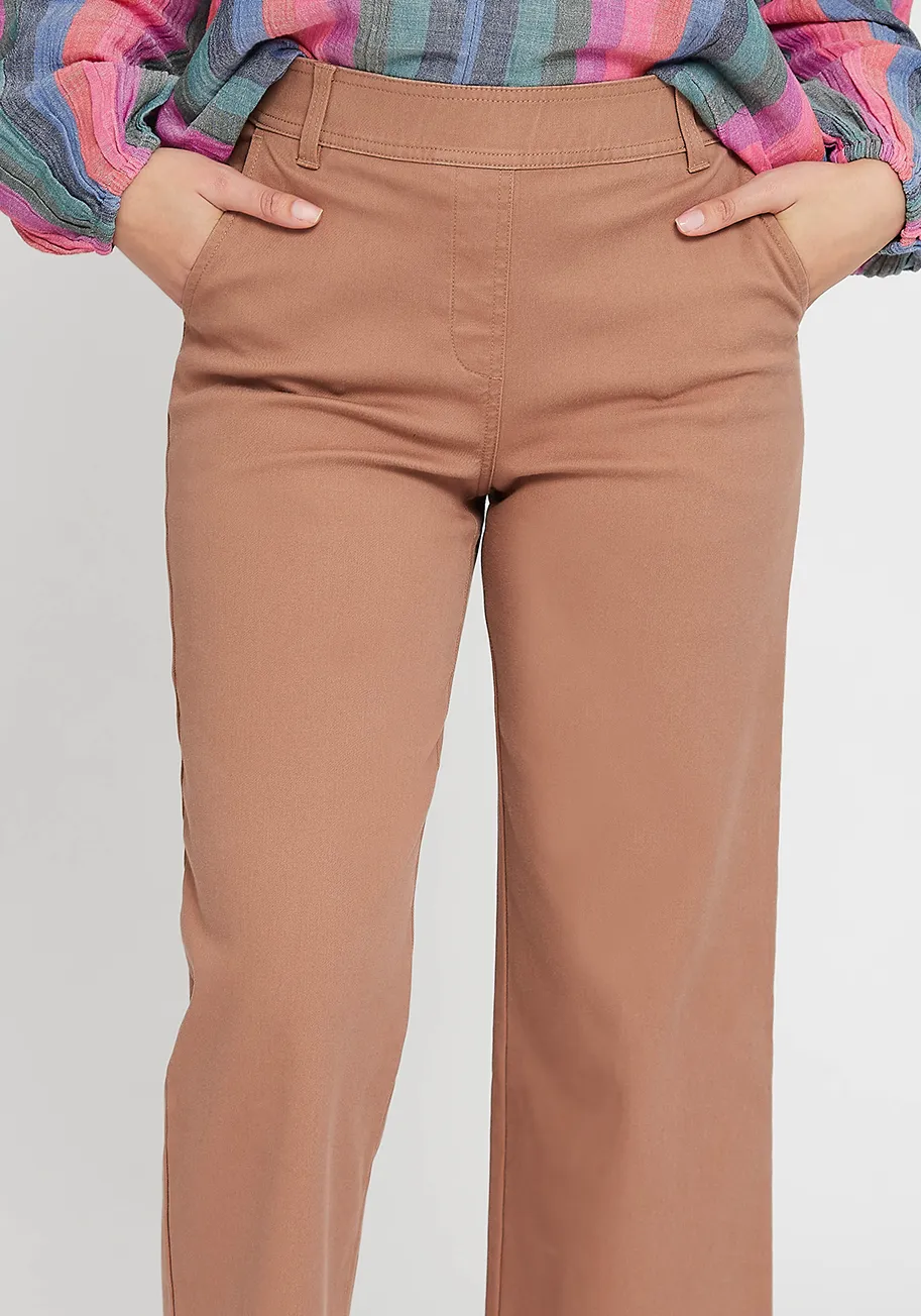 Burton Twill Crop Chino | Wide (Equestrian Tan)
