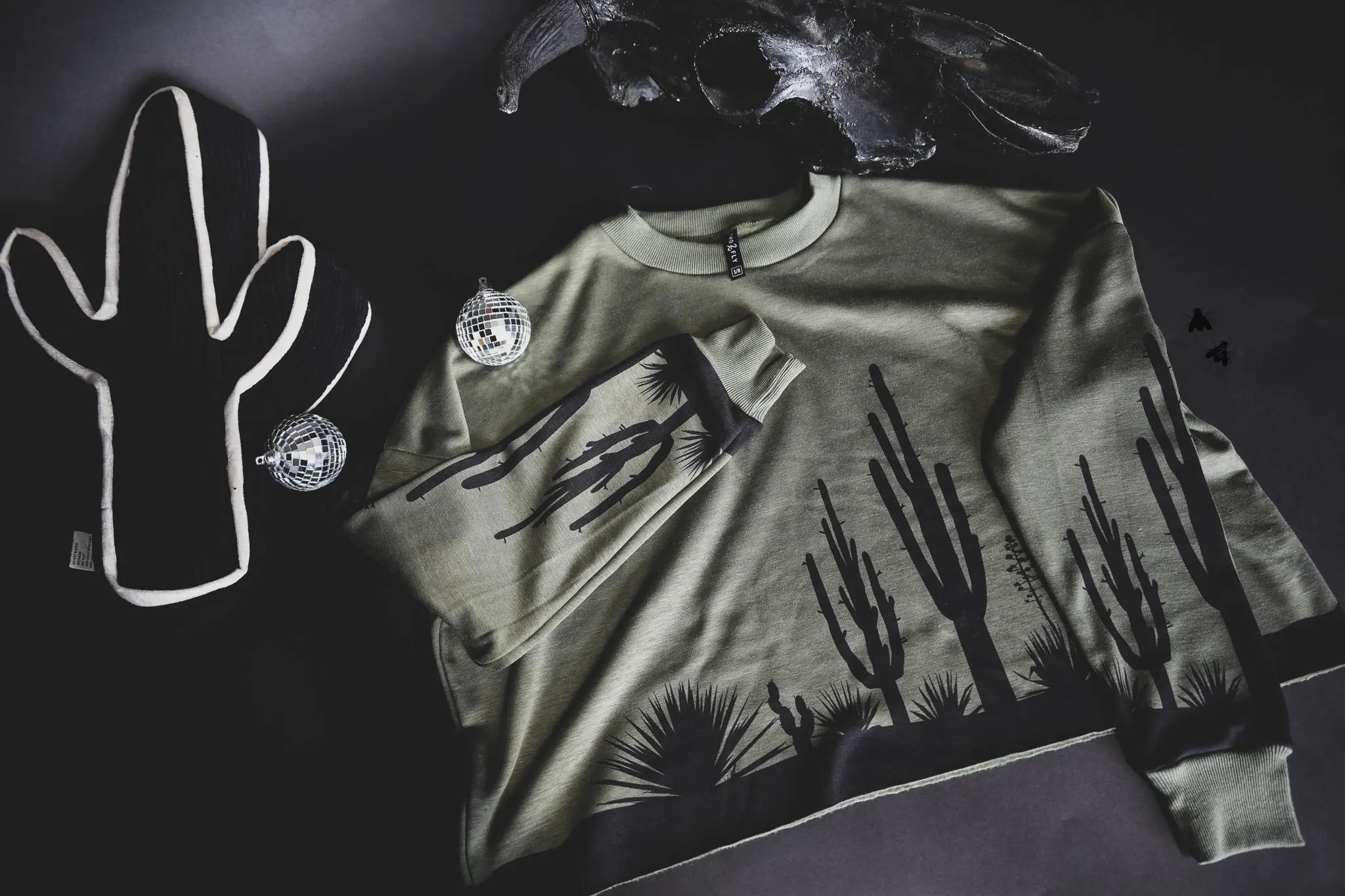 Cacti Crop Sweater