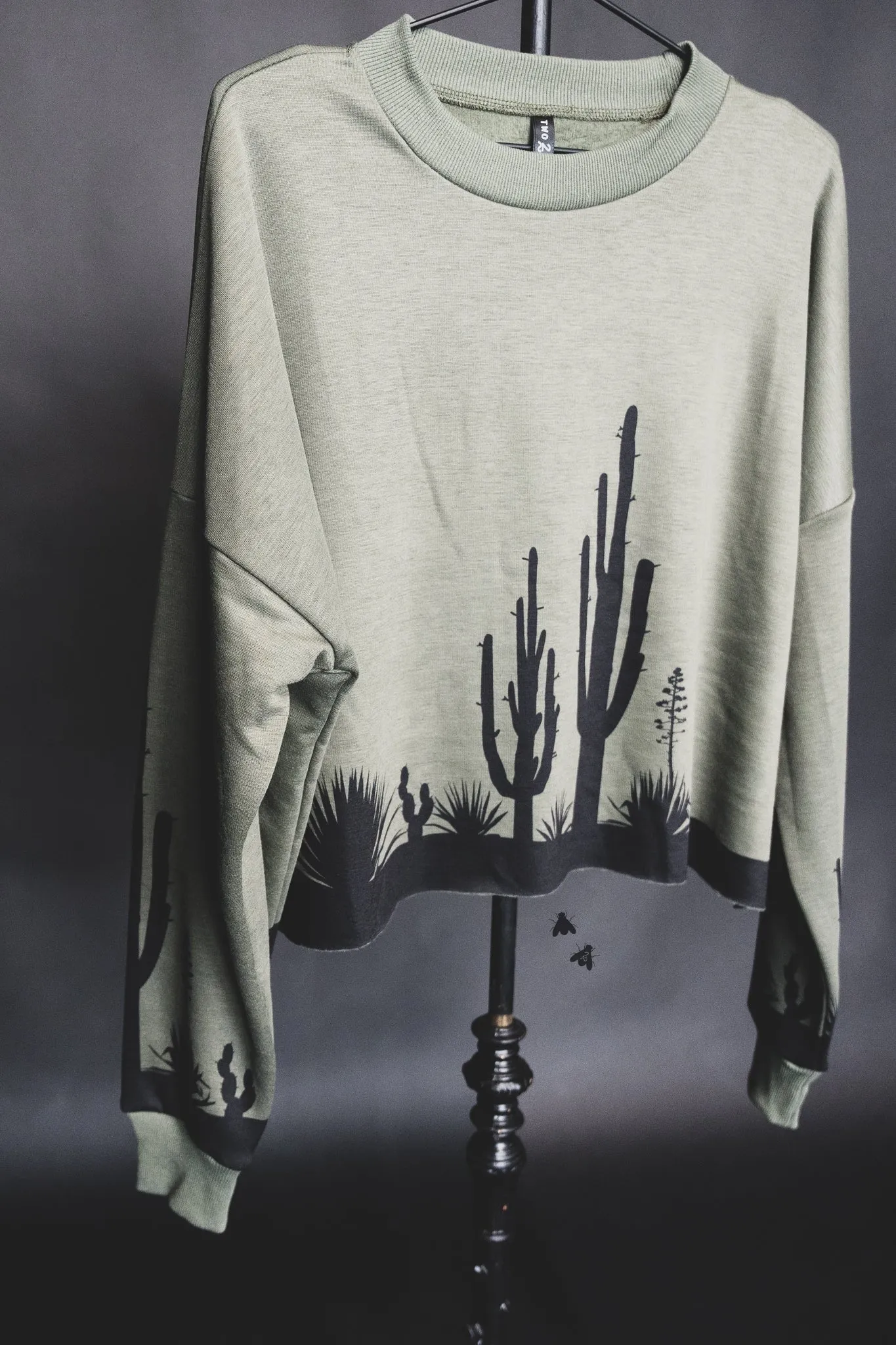 Cacti Crop Sweater