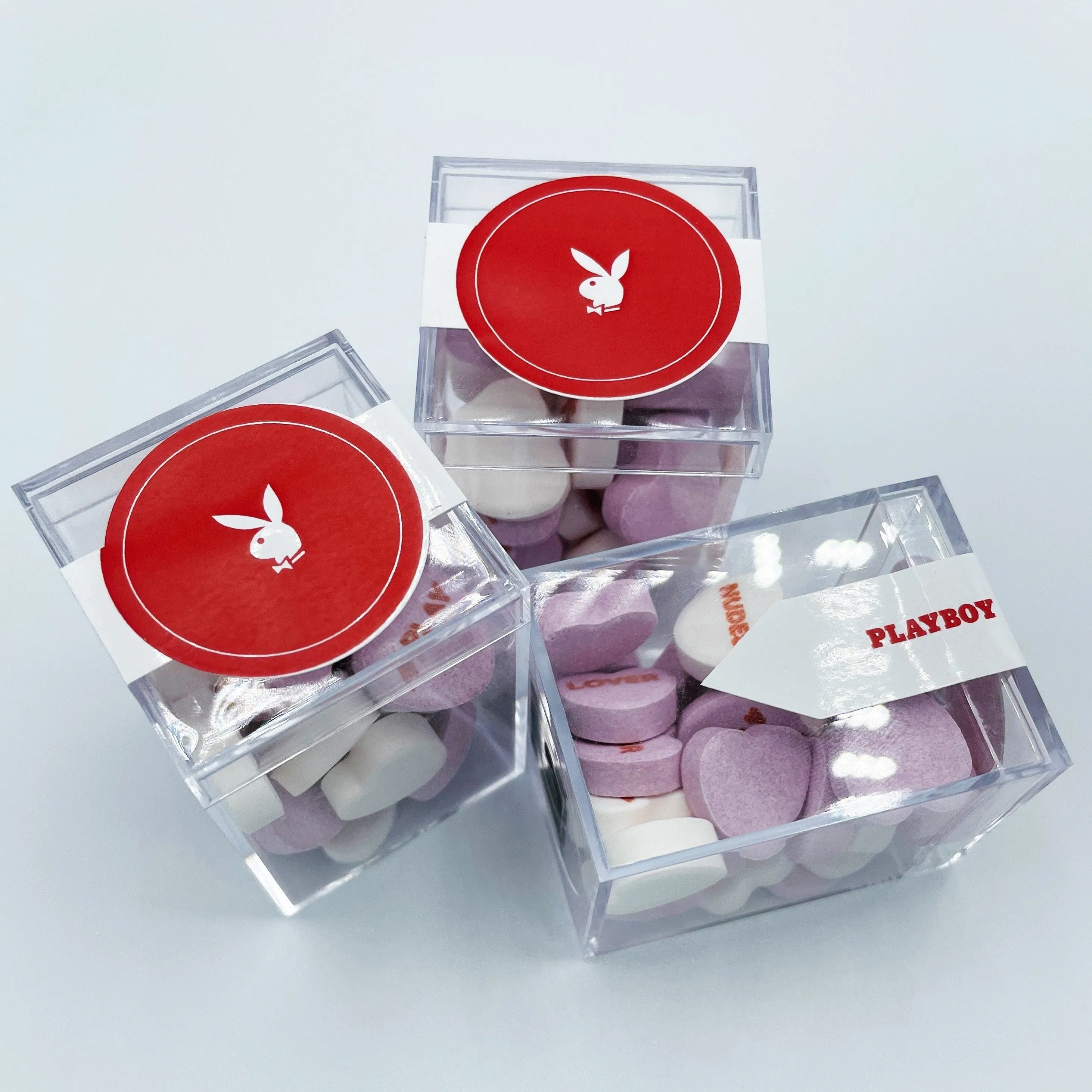 Candy Hearts Personalized Cubes (Min 12 Cubes)