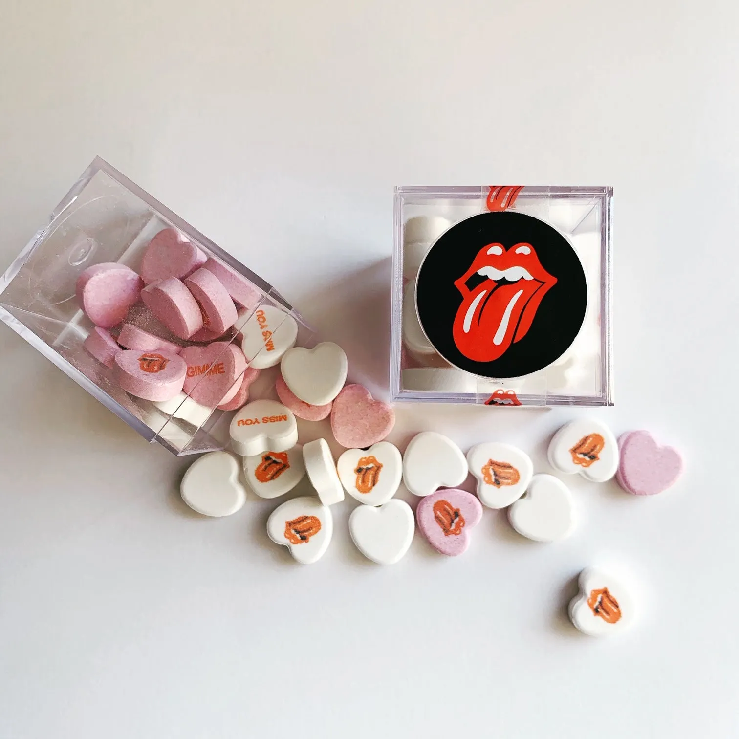 Candy Hearts Personalized Cubes (Min 12 Cubes)