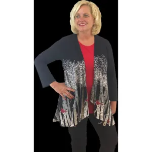 Cardinal Birch Kimonos