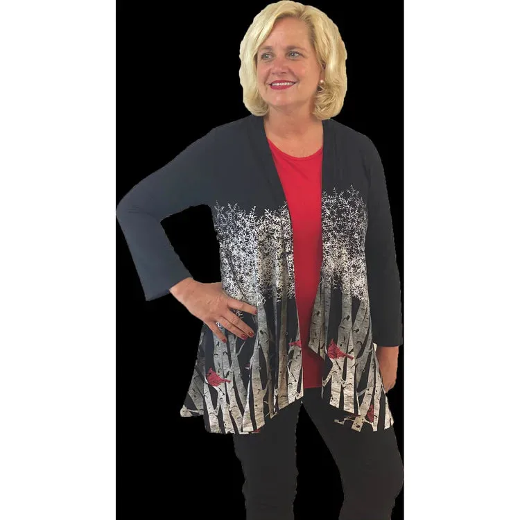 Cardinal Birch Kimonos