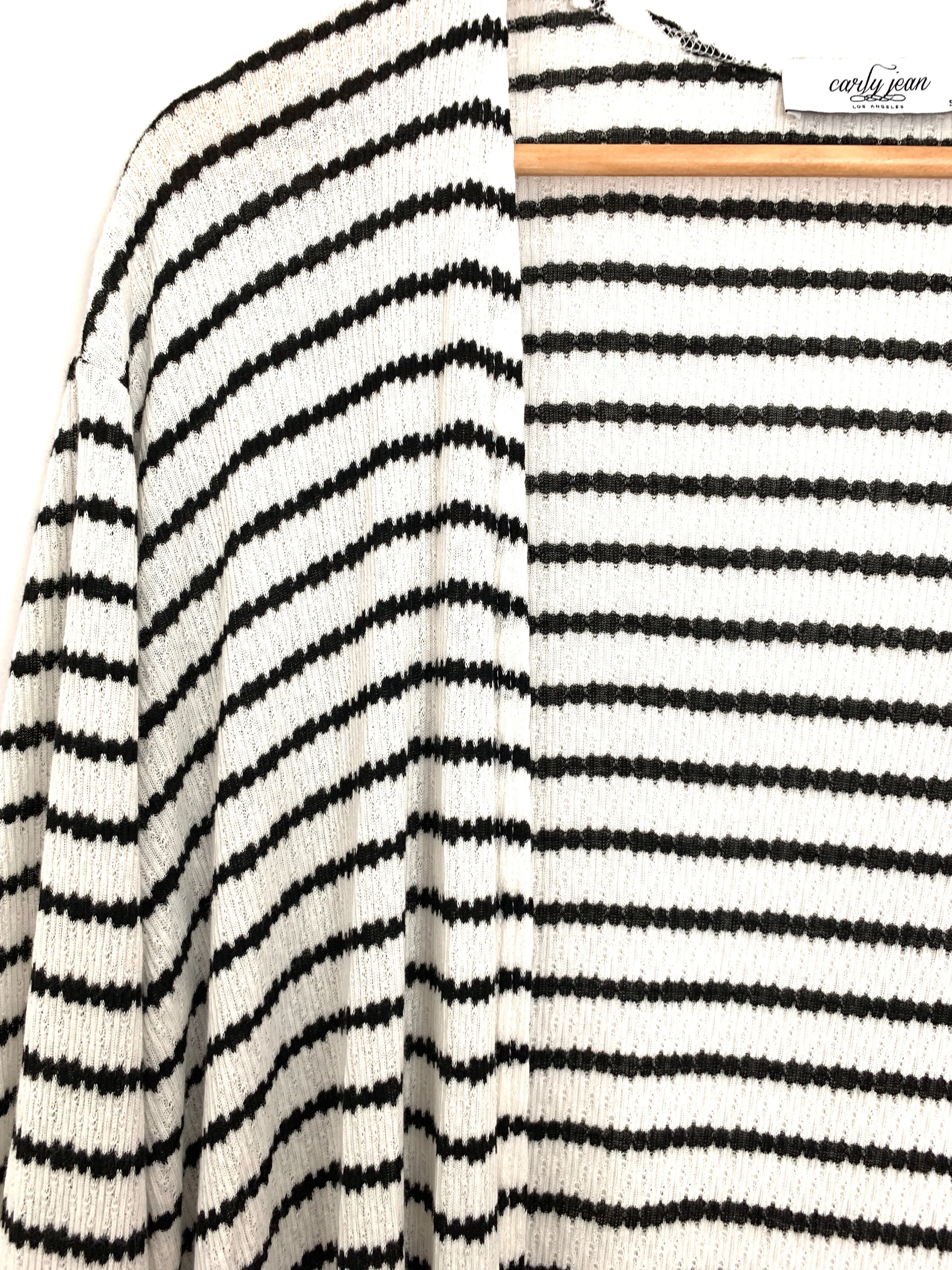 Carly Jean Los Angeles Striped Cardigan- Size S