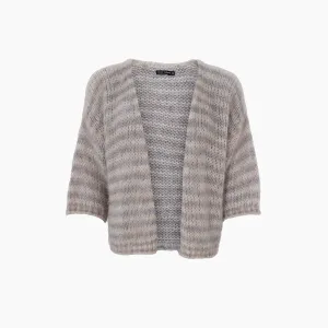 Casey Striped Cardigan Natural