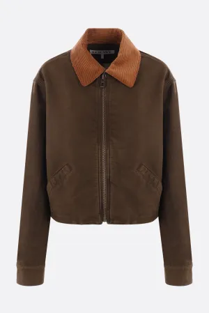 cotton full-zip jacket