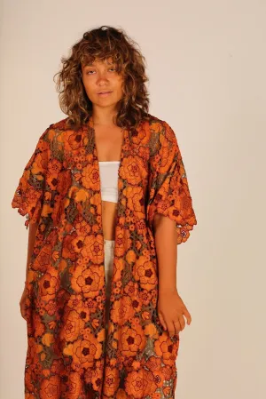 COTTON LACE KIMONO