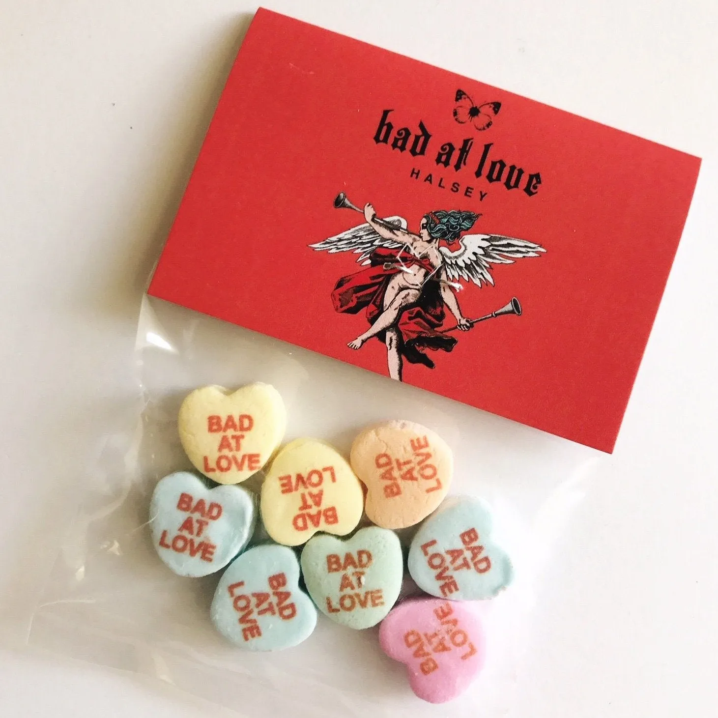 Custom Candy Hearts Personalized Bags - 8 Candies Per Bag (100 Bag Minimum)