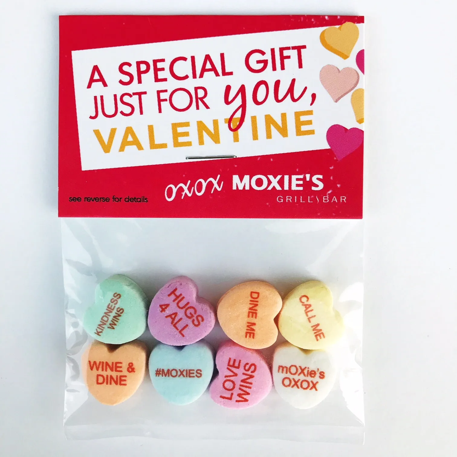 Custom Candy Hearts Personalized Bags - 8 Candies Per Bag (100 Bag Minimum)