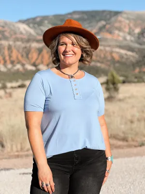 Cute As A Button Top