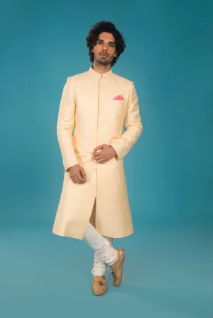 Damask Sherwani - Alder