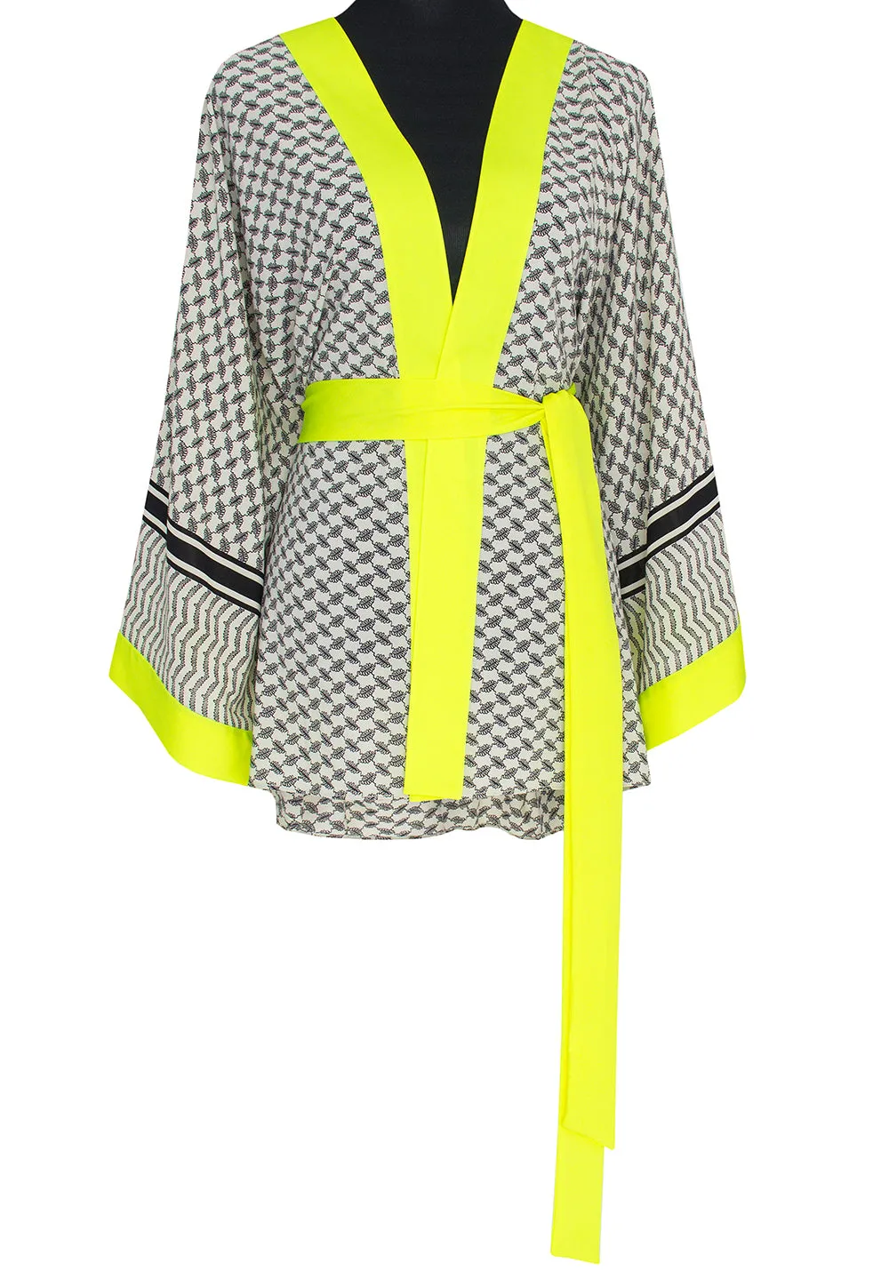 Desert - Tribe Kimono Skull (Neon Yellow)