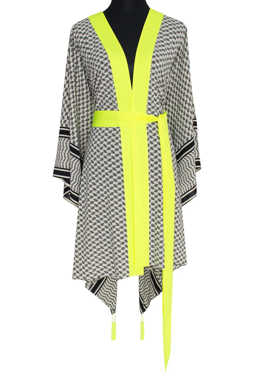 Desert - Tribe Kimono Skull (Neon Yellow)