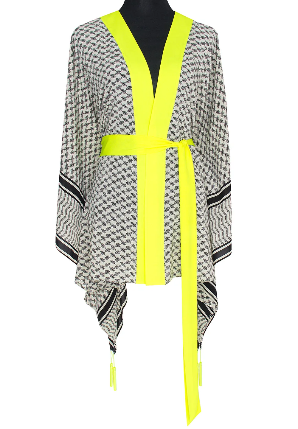 Desert - Tribe Kimono Skull (Neon Yellow)
