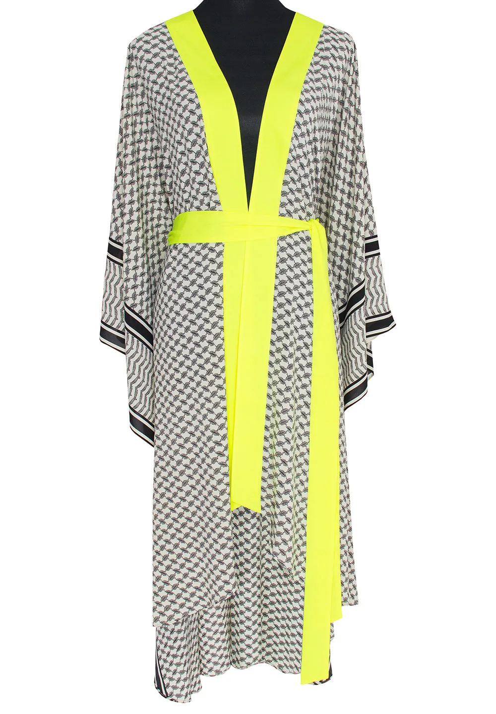 Desert - Tribe Kimono Skull (Neon Yellow)