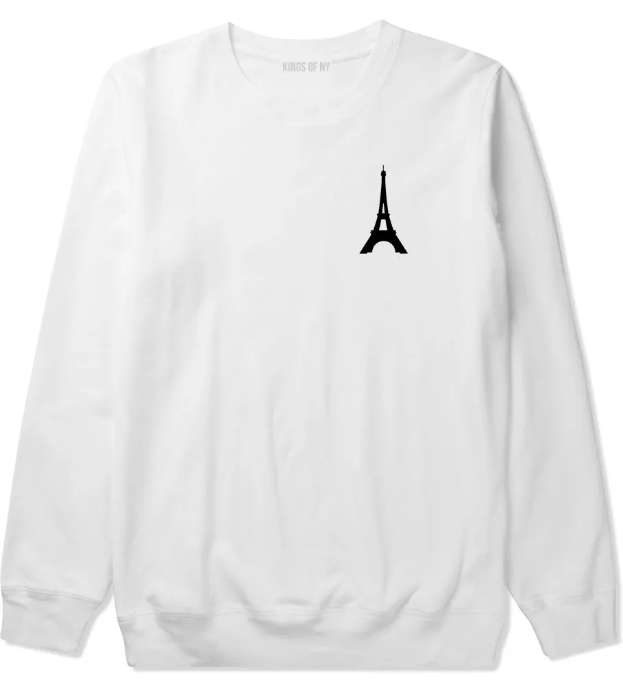 Eiffel Tower Paris Chest Mens Crewneck Sweatshirt