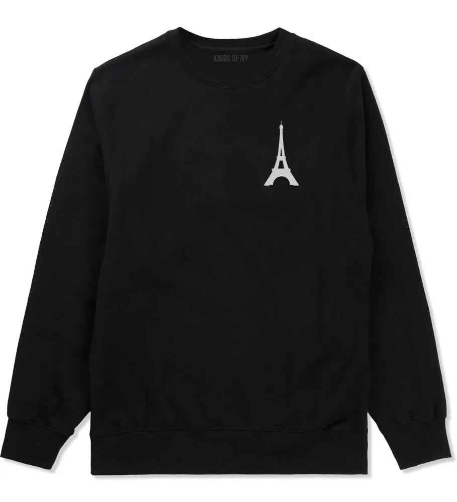 Eiffel Tower Paris Chest Mens Crewneck Sweatshirt