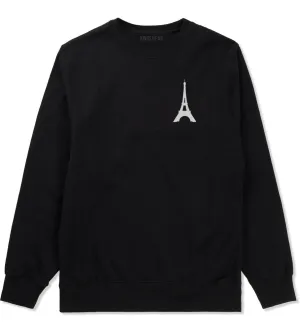 Eiffel Tower Paris Chest Mens Crewneck Sweatshirt