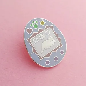Enamel Pin: Pastel Cat Virtual Pet