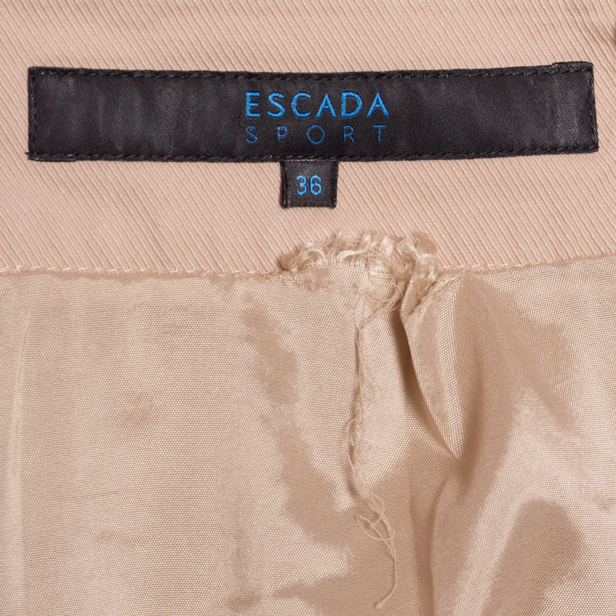 Escada Sport Khaki Mini Skirt - Small