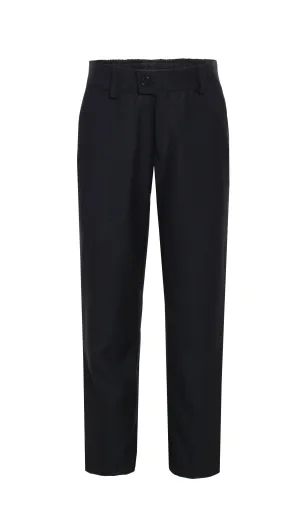Ezra Black Regular Fit Boys Dress Pants