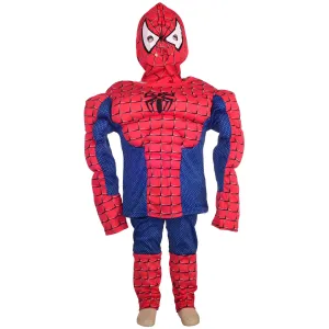 FC005B - Spider Superhero Costume with Muscle and Mask for Toddler & Kids Boys
