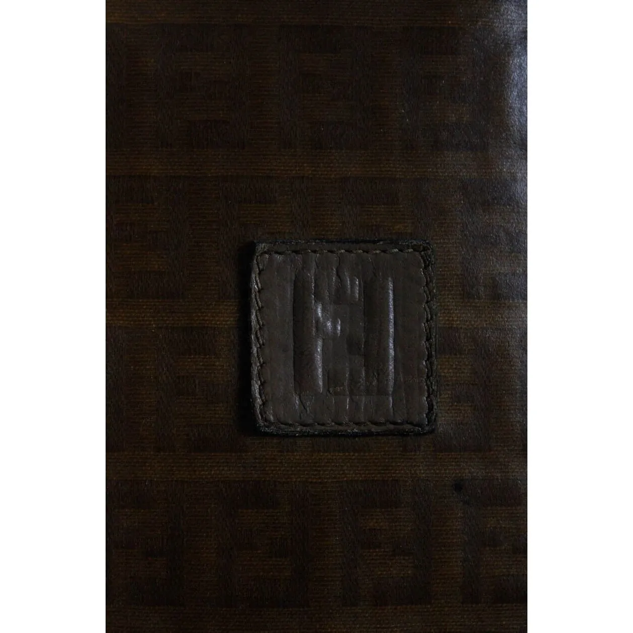 Fendi vintage brown Zucchino print tote